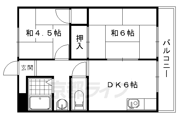 京都府京都市右京区嵯峨大覚寺門前八軒町 嵯峨嵐山駅 2DK アパート 賃貸物件詳細