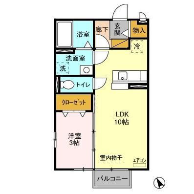 茨城県つくば市上横場 みどりの駅 1LDK アパート 賃貸物件詳細