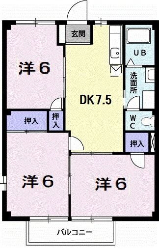 埼玉県坂戸市泉町 坂戸駅 3DK アパート 賃貸物件詳細