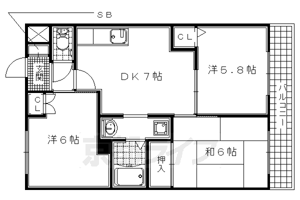 京都府木津川市梅美台１ 木津駅 3DK アパート 賃貸物件詳細