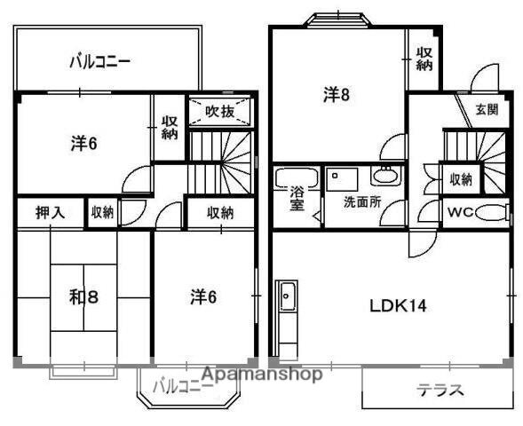 京都府京田辺市花住坂３ 松井山手駅 4LDK 一戸建て 賃貸物件詳細