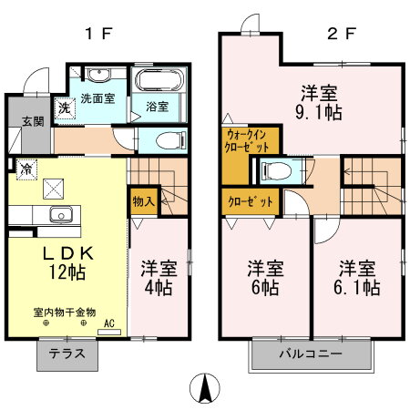 静岡県浜松市中央区神立町 浜松駅 4LDK アパート 賃貸物件詳細