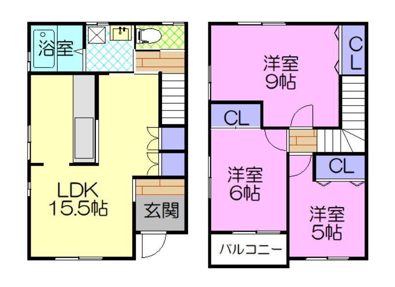 栃木県宇都宮市星が丘２ 東武宇都宮駅 3LDK アパート 賃貸物件詳細