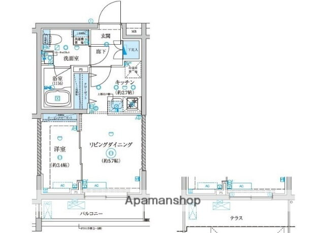 東京都北区神谷３ 東十条駅 1LDK マンション 賃貸物件詳細