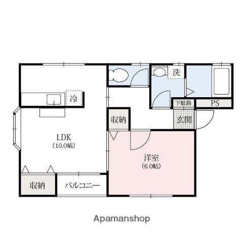 群馬県高崎市剣崎町 群馬八幡駅 1LDK アパート 賃貸物件詳細