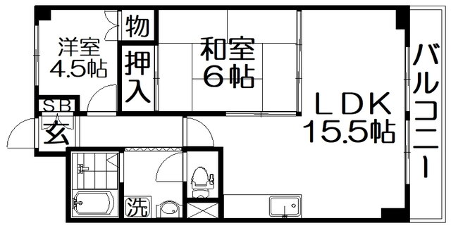 大阪府寝屋川市中神田町 萱島駅 2LDK マンション 賃貸物件詳細