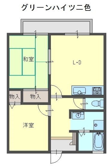 大阪府貝塚市澤 二色浜駅 2LDK アパート 賃貸物件詳細