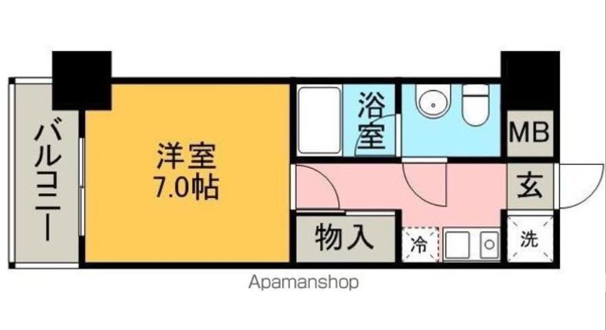 福岡県福岡市中央区白金２ 西鉄平尾駅 1K マンション 賃貸物件詳細