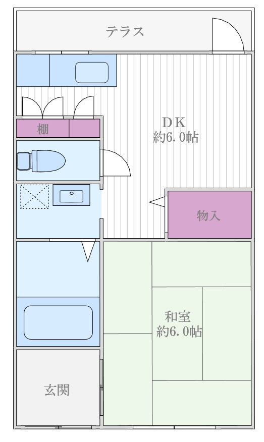 大阪府大阪市東成区中本１ 緑橋駅 1DK 一戸建て 賃貸物件詳細