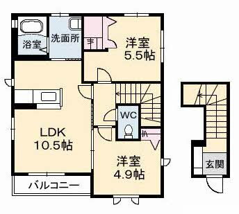 岡山県倉敷市中庄団地 中庄駅 2LDK アパート 賃貸物件詳細