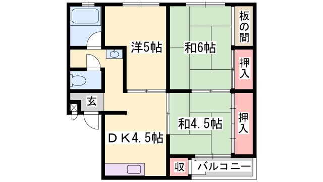 兵庫県姫路市大津区恵美酒町２ 山陽天満駅 3DK マンション 賃貸物件詳細