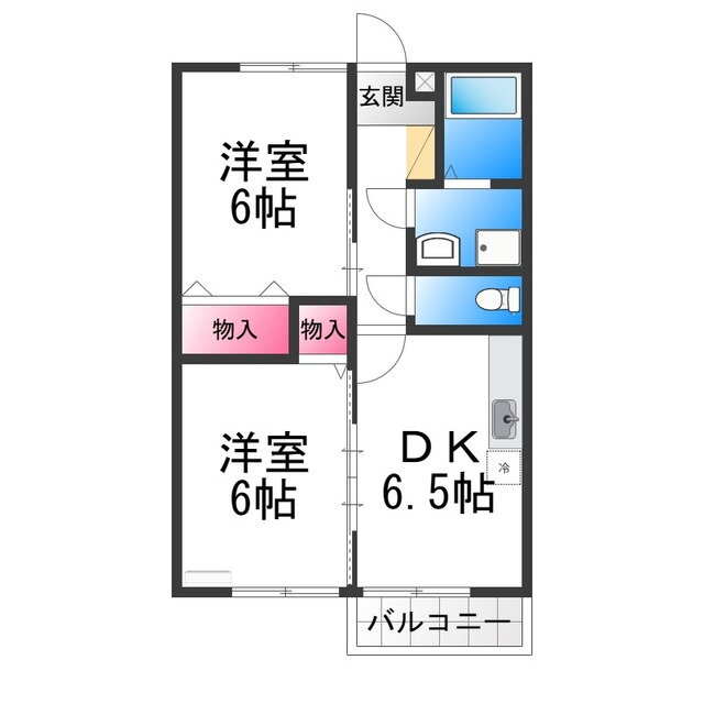 大阪府堺市堺区南陵町２ 上野芝駅 2DK アパート 賃貸物件詳細
