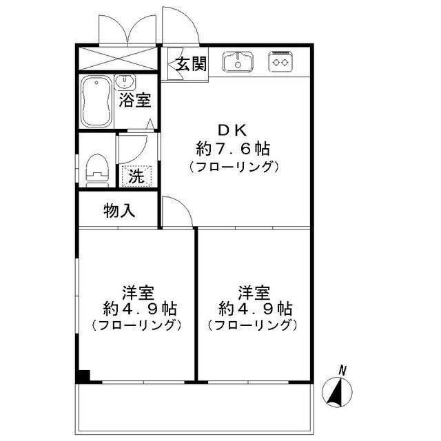 東京都墨田区太平４ 錦糸町駅 2DK マンション 賃貸物件詳細