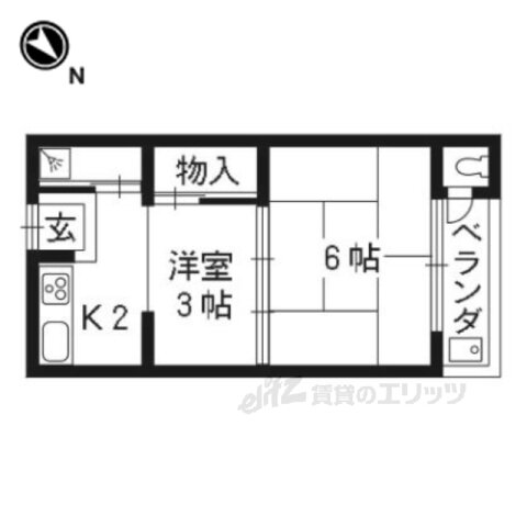京都府京都市右京区西京極北衣手町 西京極駅 1DK アパート 賃貸物件詳細