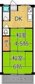 西田マンション 3階 2K 賃貸物件詳細