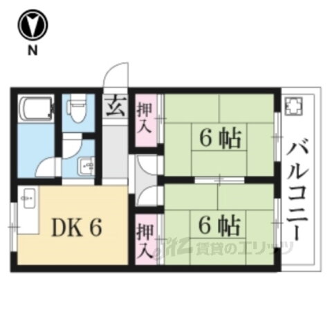 高谷マンション 4階 2DK 賃貸物件詳細