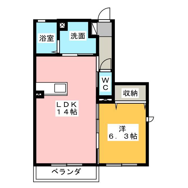 愛知県春日井市花長町２ 味美駅 1LDK アパート 賃貸物件詳細