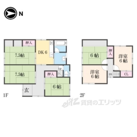 京都府亀岡市篠町王子唐櫃越 馬堀駅 6DK 一戸建て 賃貸物件詳細