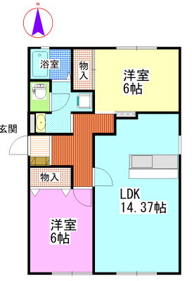 岡山県岡山市南区福富西３ 備前西市駅 2LDK アパート 賃貸物件詳細