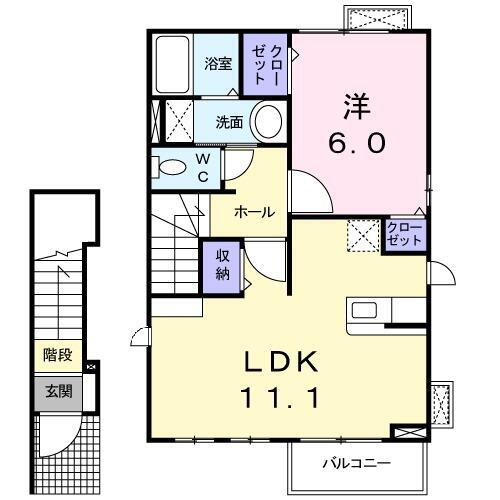 神奈川県横浜市神奈川区松見町２ 大口駅 1LDK アパート 賃貸物件詳細
