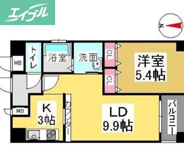 岡山県岡山市北区中井町２ 法界院駅 1LDK マンション 賃貸物件詳細