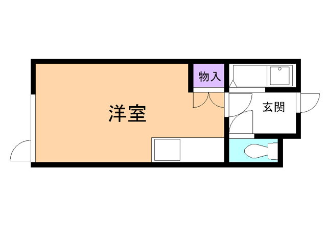 北海道室蘭市高砂町１ 鷲別駅 ワンルーム アパート 賃貸物件詳細