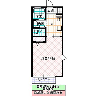 茨城県水戸市姫子２ 赤塚駅 1K アパート 賃貸物件詳細