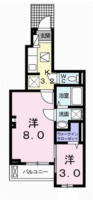 埼玉県川越市藤原町 新河岸駅 2K アパート 賃貸物件詳細