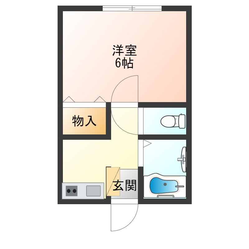 山形県山形市八日町２ 山形駅 1K アパート 賃貸物件詳細