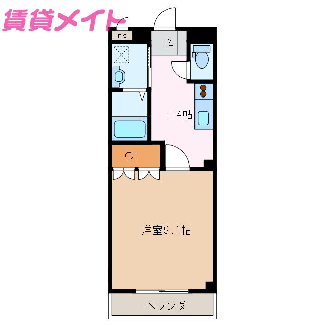 三重県松阪市曽原町 六軒駅 1K アパート 賃貸物件詳細