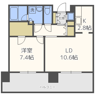 ビッグパレス南５条 7階 1LDK 賃貸物件詳細