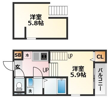 大阪府大阪市東淀川区大桐３ だいどう豊里駅 1K アパート 賃貸物件詳細