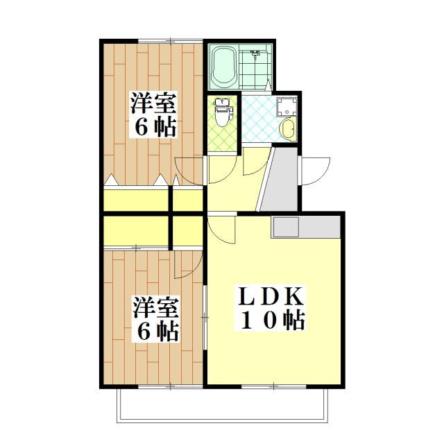 茨城県龍ヶ崎市松葉６ 龍ケ崎市駅 2LDK アパート 賃貸物件詳細