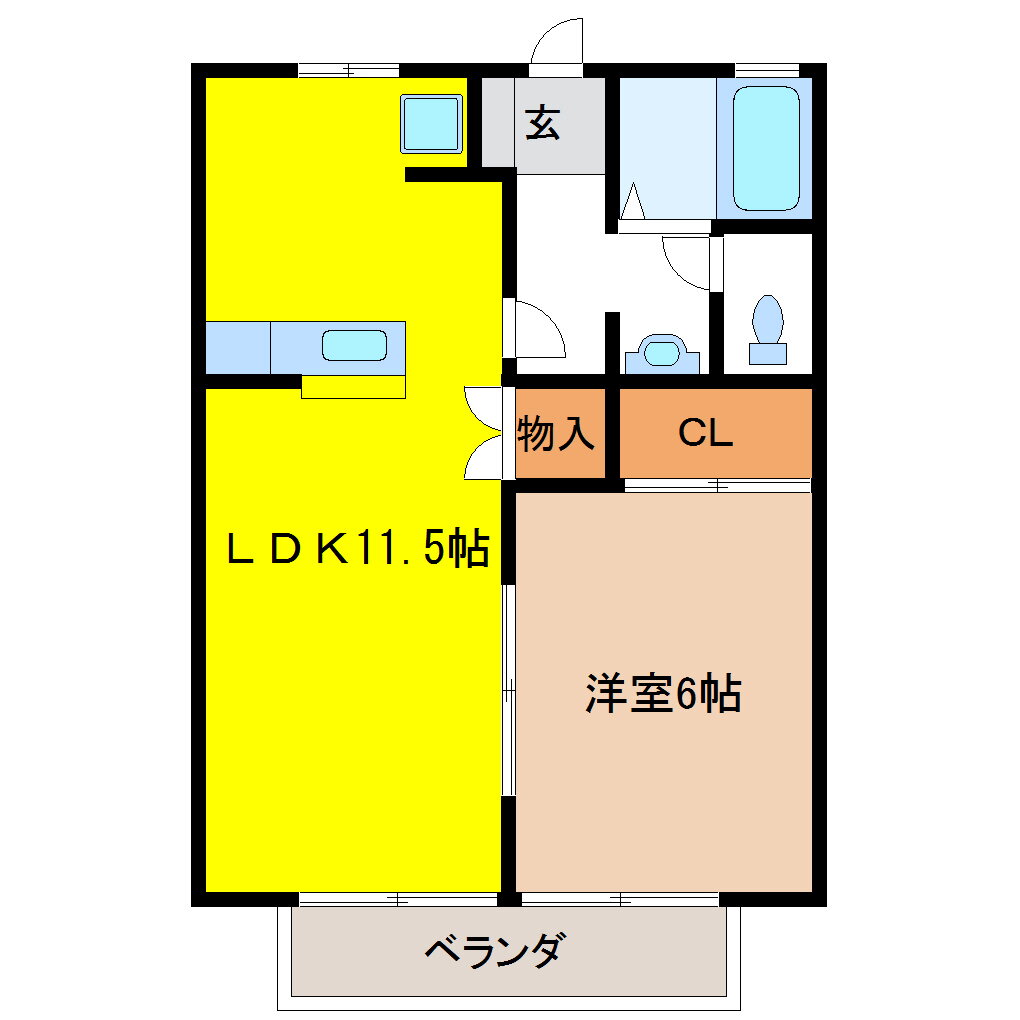 栃木県日光市瀬川 上今市駅 1LDK アパート 賃貸物件詳細