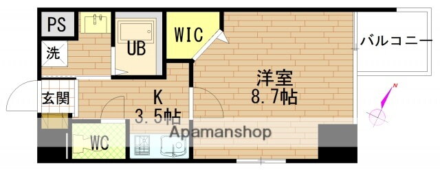 広島県広島市南区松川町 段原一丁目駅 1K マンション 賃貸物件詳細