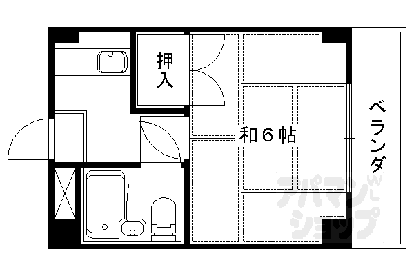 京都府京都市山科区四ノ宮川原町 四宮駅 1K マンション 賃貸物件詳細