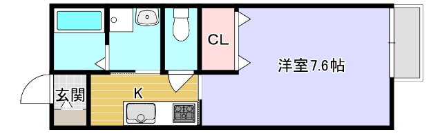 ＡＸＩＡ　ＣＯＵＲＴ 2階 1K 賃貸物件詳細