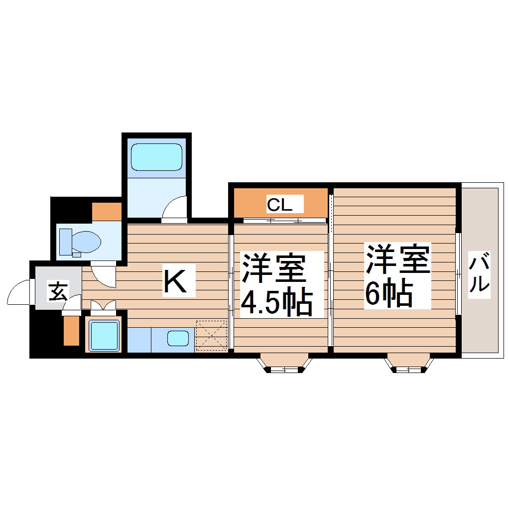 宮城県仙台市若林区大和町４ 卸町駅 2DK マンション 賃貸物件詳細