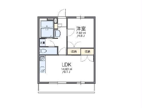 レオパレスウイングＡ 2階 1LDK 賃貸物件詳細