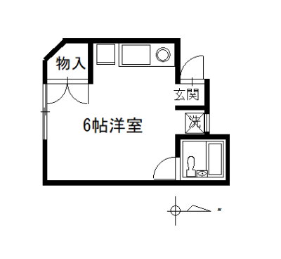 増井アパート 1階 ワンルーム 賃貸物件詳細