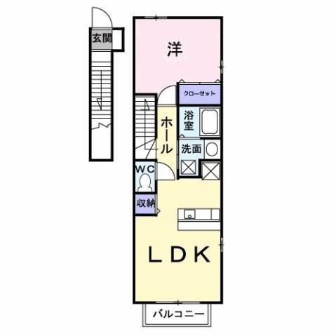 愛媛県松山市吉藤２ 本町六丁目駅 1LDK アパート 賃貸物件詳細