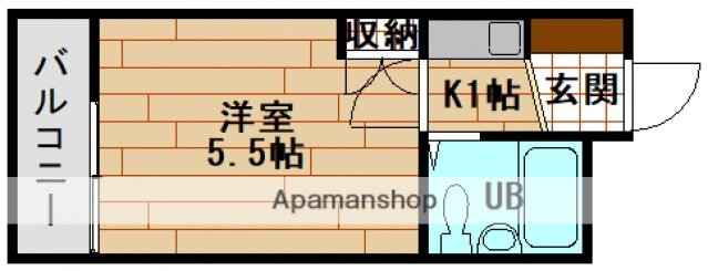 広島県広島市西区古江新町 古江駅 1K マンション 賃貸物件詳細