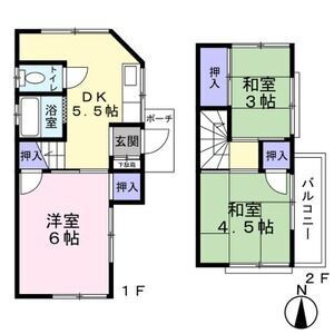 埼玉県所沢市小手指南４ 下山口駅 3DK 一戸建て 賃貸物件詳細