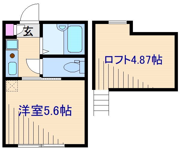 神奈川県横浜市神奈川区松見町４ 妙蓮寺駅 1K アパート 賃貸物件詳細