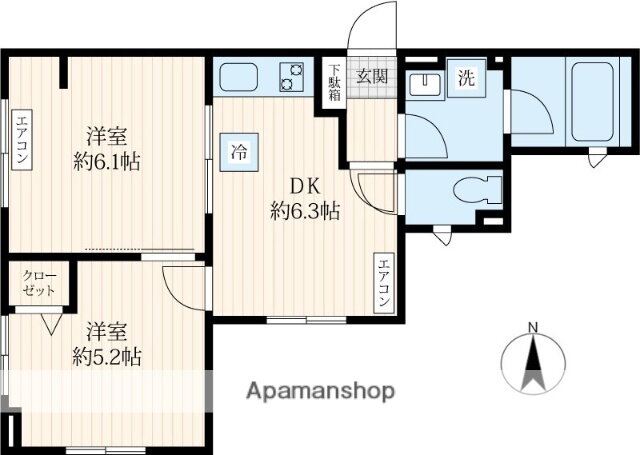 東京都渋谷区西原３ 代々木上原駅 2DK マンション 賃貸物件詳細