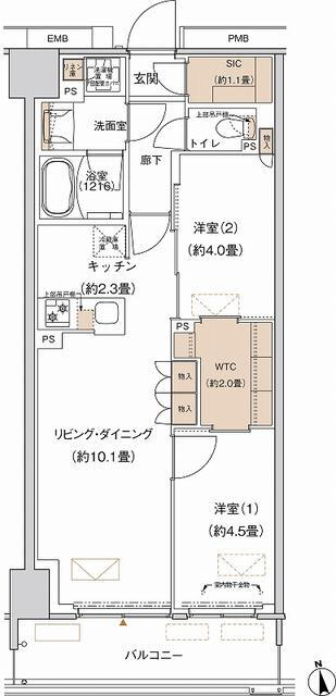 東京都大田区大森北５ 大森駅 2LDK マンション 賃貸物件詳細