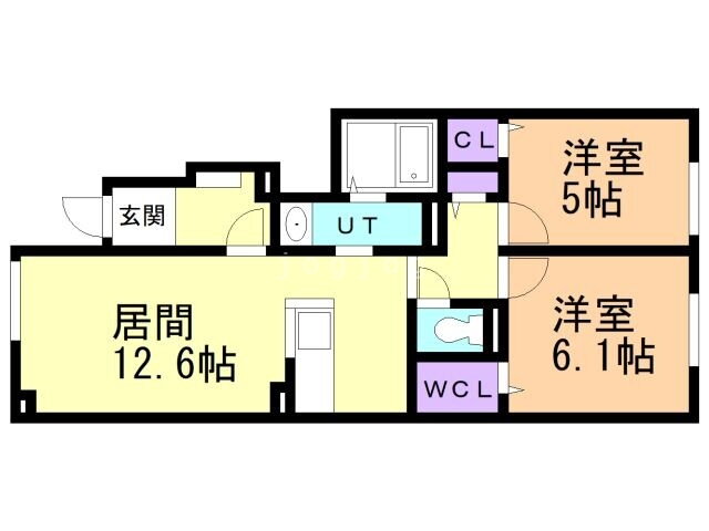 ｒｅｓｔ上江別 1階 2LDK 賃貸物件詳細