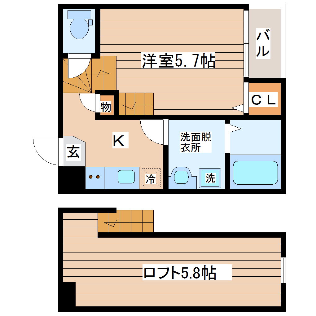 宮城県仙台市太白区中田１ 南仙台駅 1K アパート 賃貸物件詳細