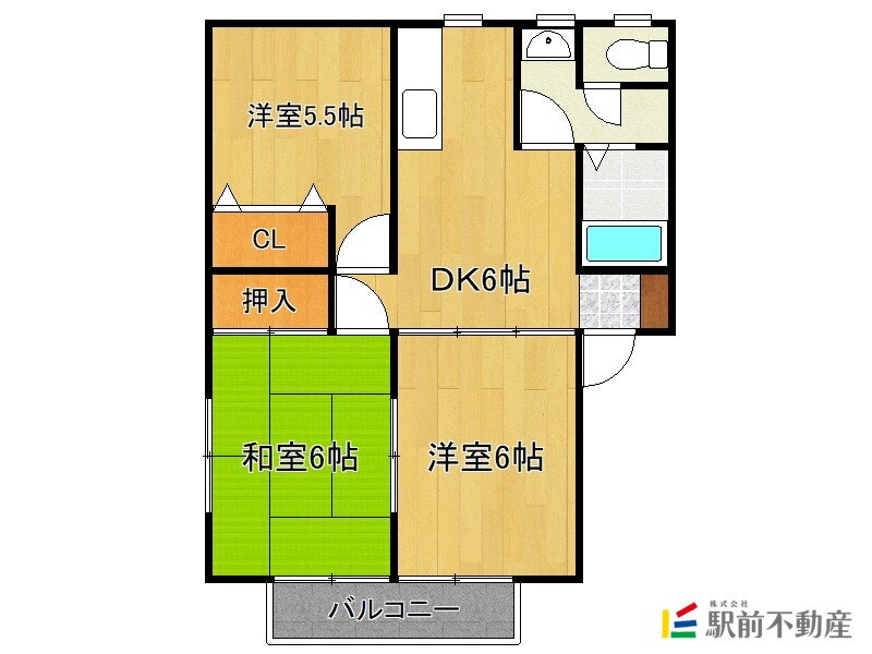 福岡県小郡市津古 津古駅 3DK アパート 賃貸物件詳細