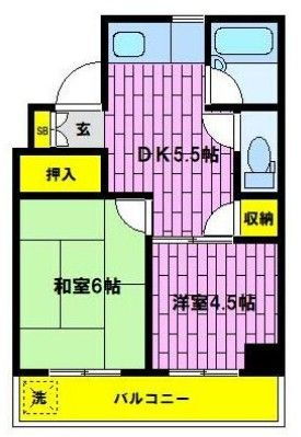 早苗エステートビル 2階 2DK 賃貸物件詳細